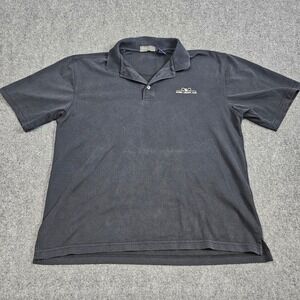 Linksoul Polo Shirt Mens Large Black Waimea Country Club Hawaii Golf Lifestyle